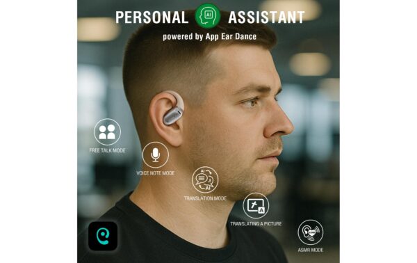 4smarts Kopfhörer OE BT SkyBuds AI Screen Beige