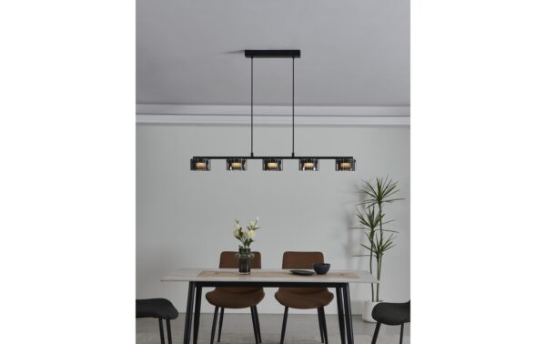 1891380_3 - Mediatech EGLO LED Pendelleuchte COPILLOS silber inkl. LED 5x5,4W 3000K