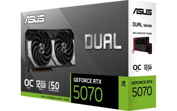 1891490_6 - Mediatech ASUS DUAL RTX5070 O12G, GDDR7 GeForce RTX5070, 3x DP, 1x HDMI