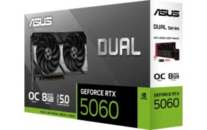 ASUS DUAL RTX5060 O8G, GDDR7 GeForce RTX5060, 3x DP, 1x HDMI