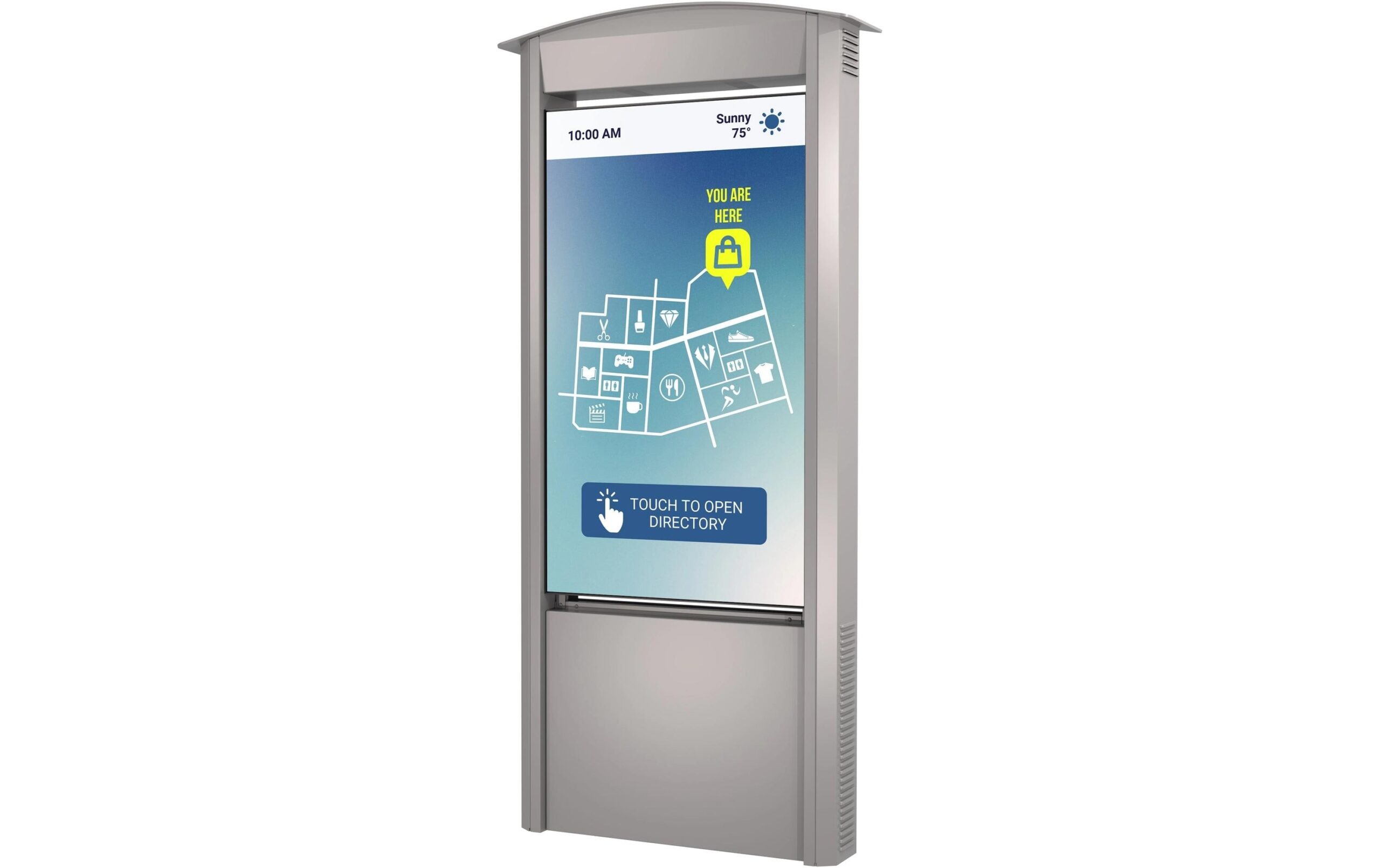 1896325 - Mediatech Peerless-AV KOP55XHB-S-EUK Kiosk 55, Outdoor, inkl XHB Display, Silb. kaufen Schweiz | Mediatech.ch