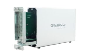 Highpoint RS6661B: PCI-Express Gehäuse 1x Thunderbolt 3 40Gbps, 1x PCIe-4/8/16 Slot