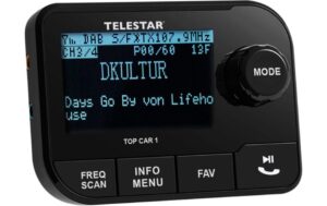 Telestar DAB+/Bluetooth Adapter TOP CAR 1 DAB+, BT 5.0, 60 Senderspeicher