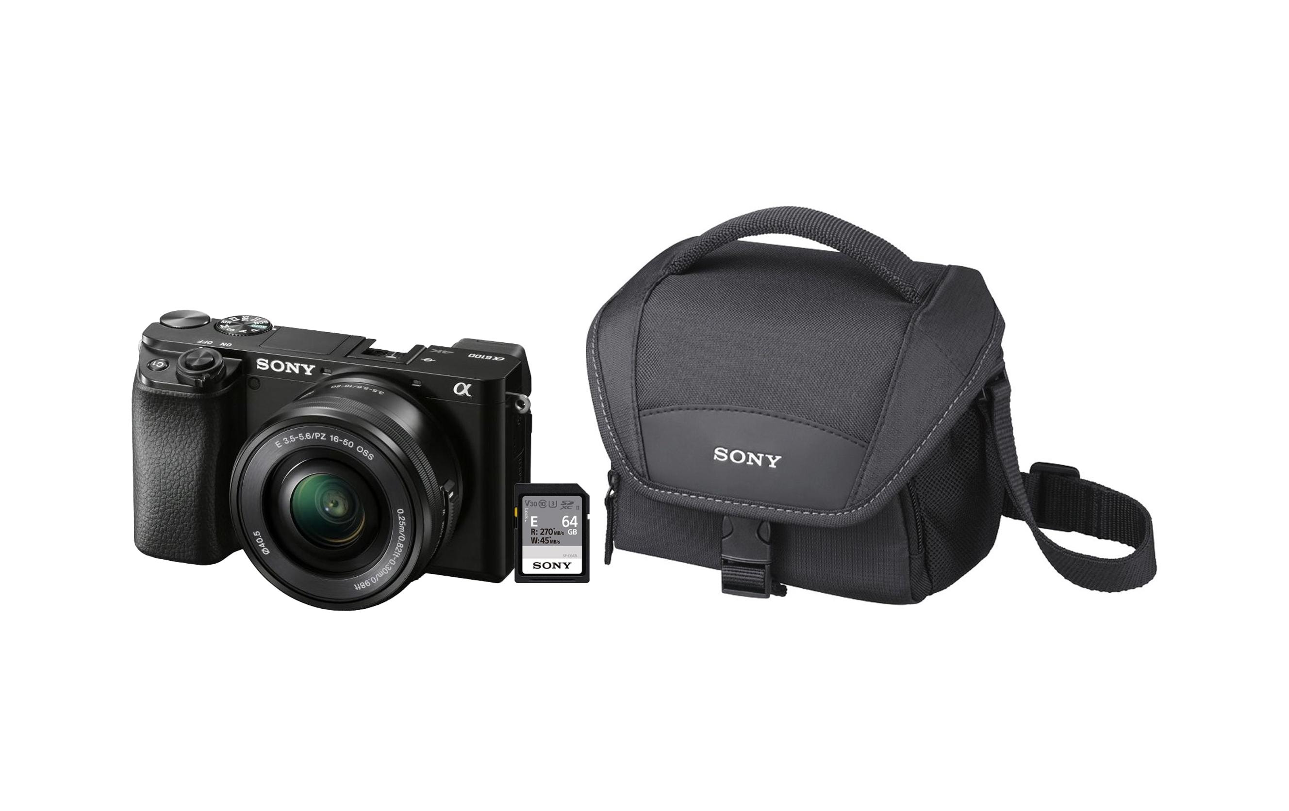 1897912 - Mediatech Sony Alpha 6100 KIT schwarz, 24.3 MP inkl. Objektiv SEL-P16502 kaufen Schweiz | Mediatech.ch