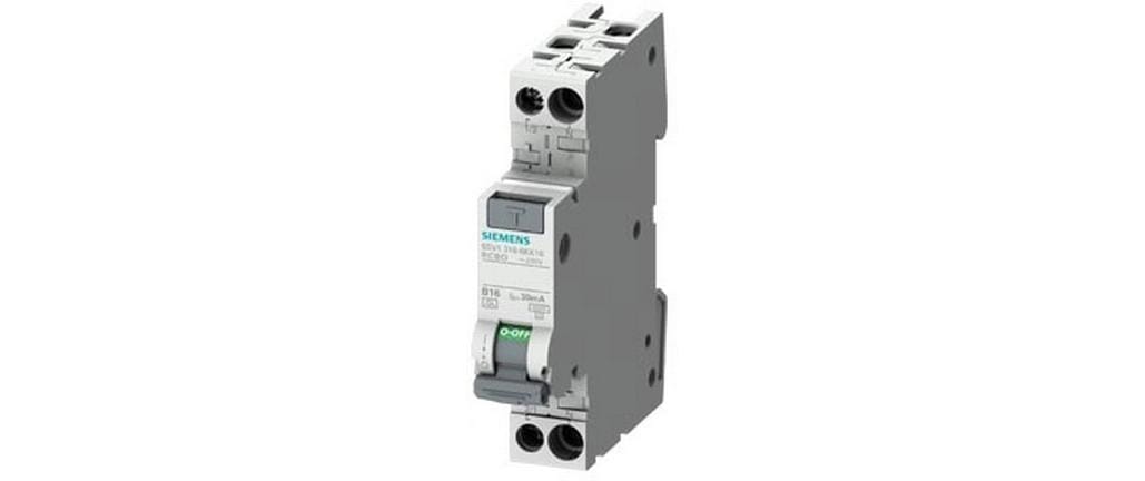 1898836 - Mediatech Siemens FI/LS kompakt 1TE 6kA Typ A 30mA C13 kaufen | Mediatech.ch