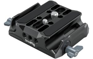 SmallRig Universal LWS Bottom Mount Plate e with Dual 15mm Rod Clamp