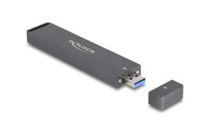 Delock M.2 NVMe SSD Gehäuse USB-A, 10Gbps M.2 NVMe PCIe, PCIe oder SATA SSD