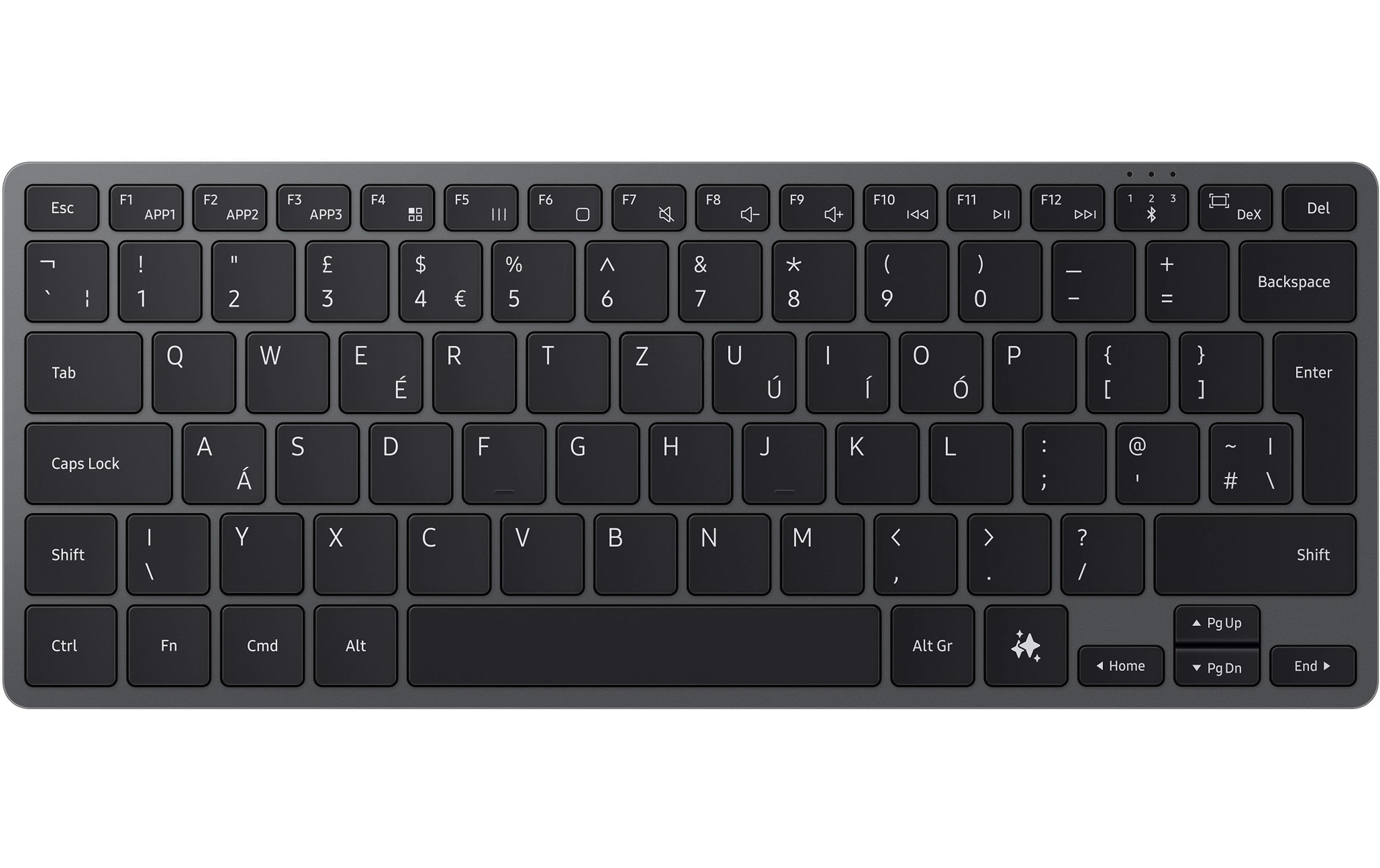 1902168 - Mediatech Samsung Smart Keyboard Dark Gray Dark Gray