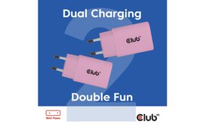 1902350_2 - Mediatech Club 3D, Ladegerät 30W 2 stk Pink, PD bis 30Watt (15V/2A)