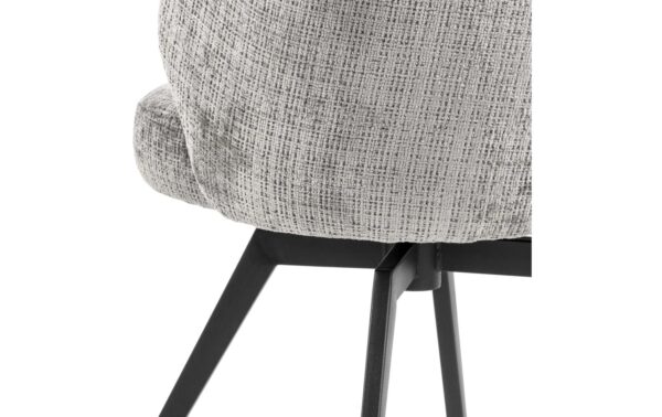 AC Design Esszimmerstuhl Darlene 1 Stück Stahl/Textil, Grau