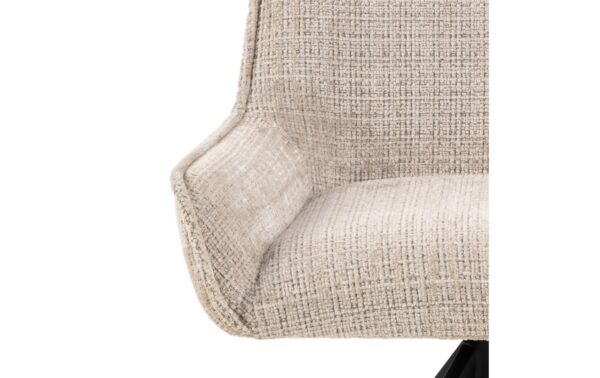1902537_4 - Mediatech AC Design Esszimmerstuhl Eddie 2 Stück Stahl/Textil, Beige