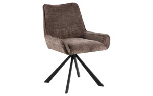 1902538 - Mediatech AC Design Esszimmerstuhl Eddie 2 Stück Stahl/Textil, Braun