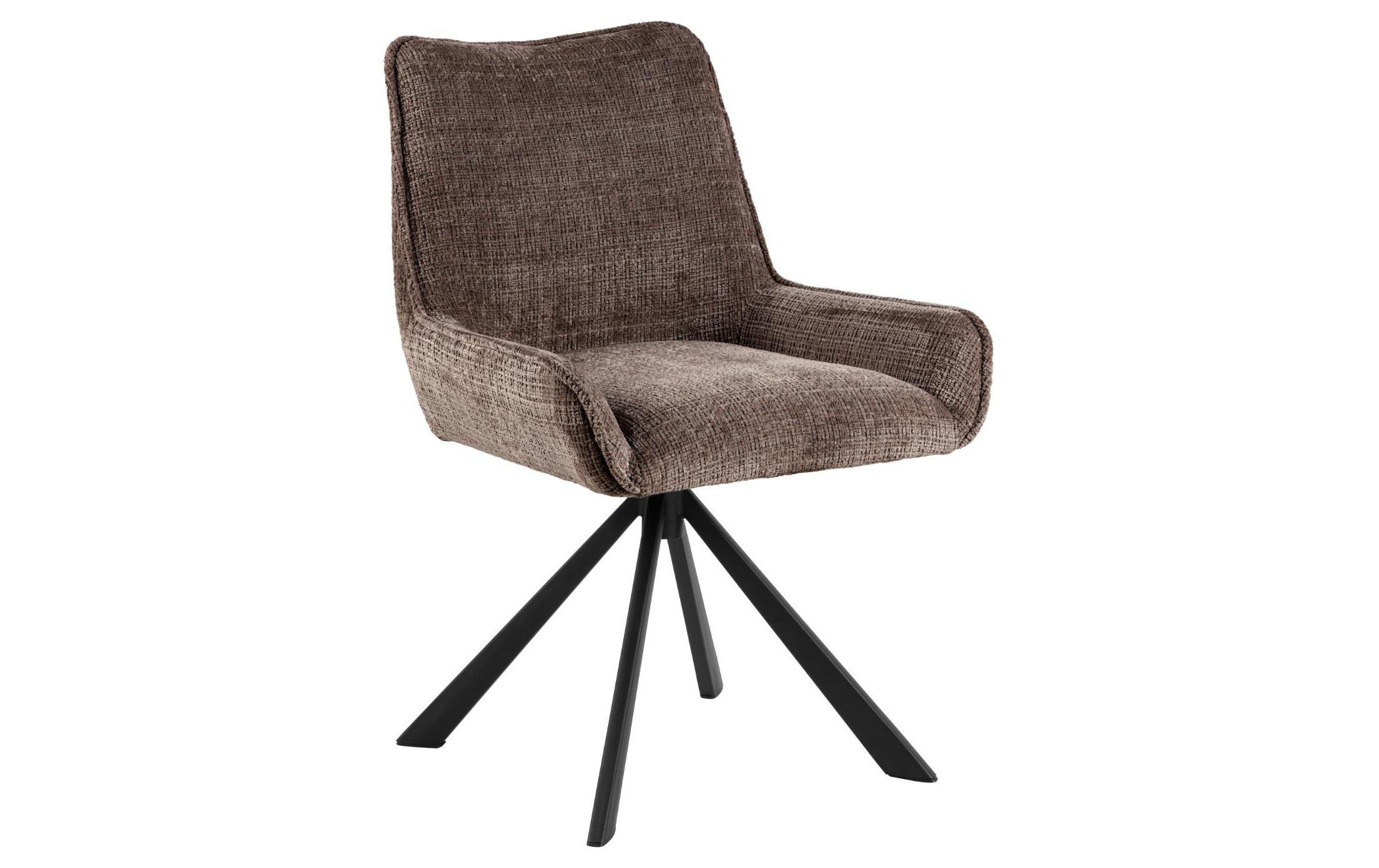 1902538 - Mediatech AC Design Esszimmerstuhl Eddie 2 Stück Stahl/Textil, Braun