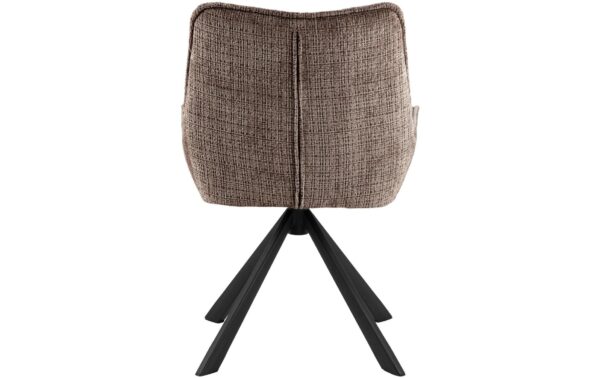 1902538_4 - Mediatech AC Design Esszimmerstuhl Eddie 2 Stück Stahl/Textil, Braun