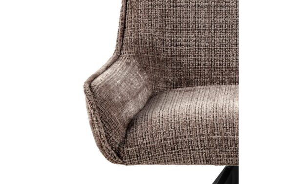 1902538_6 - Mediatech AC Design Esszimmerstuhl Eddie 2 Stück Stahl/Textil, Braun