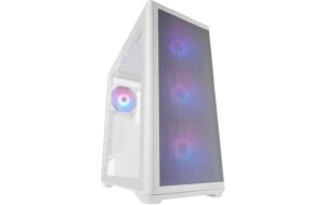 1902897 - Mediatech Lc-Power Midi Tower LC-811W-ON 4x 2,5 + 3x 3,5 , Weiss