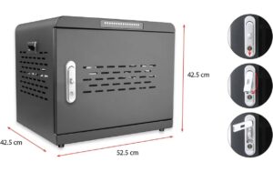 LMP 16P Ladebox: Tablet, SmartPhone und NB abschliessbar, 1000W, 60W pro Port