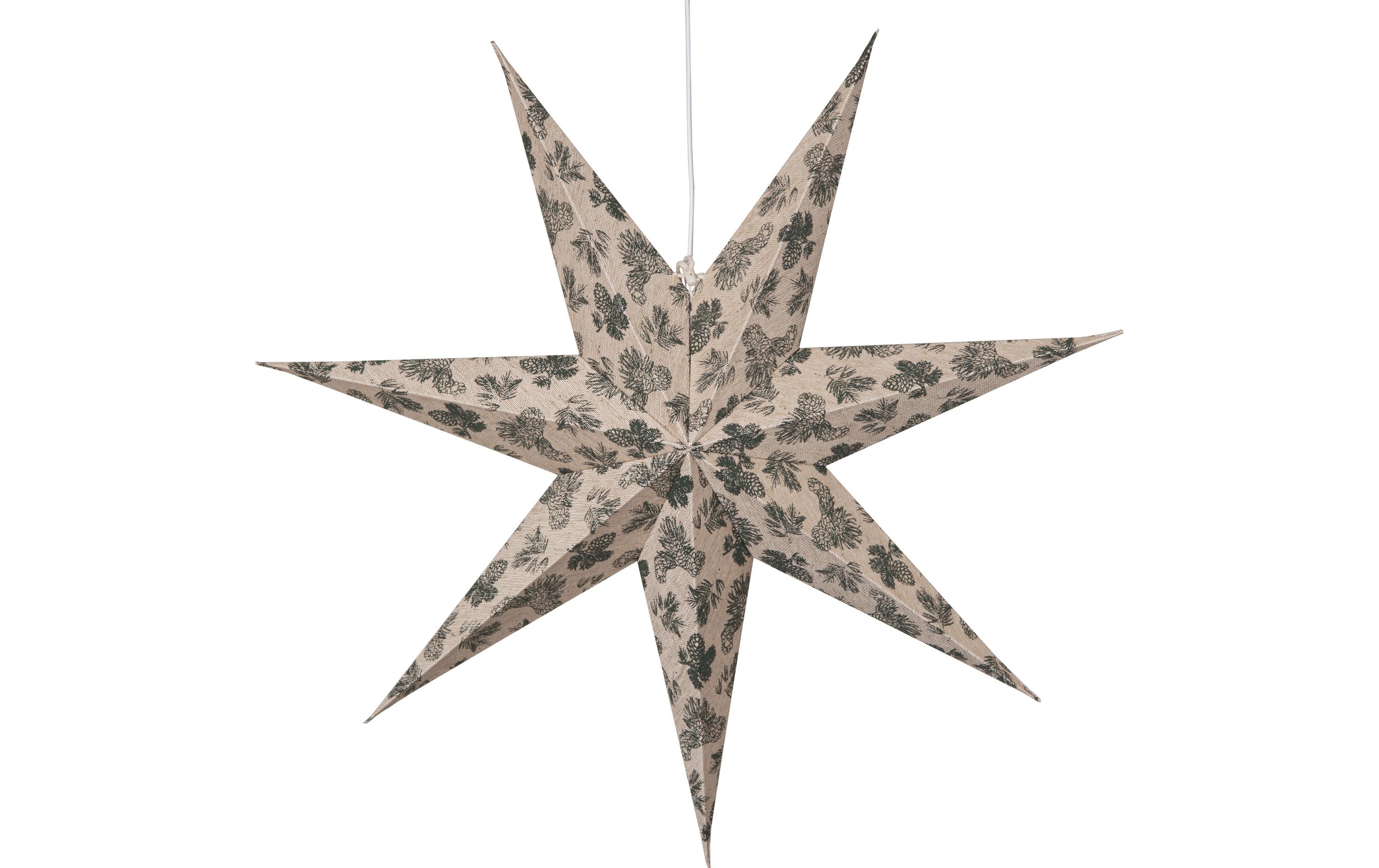 1904337_1 - Mediatech Star Trading Papierstern Cotton exkl. E14 max. 25W, IP20, Ein/Aus-Schalter