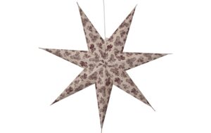 Star Trading Papierstern Cotton exkl. E14 max. 25W, IP20, Ein/Aus-Schalter