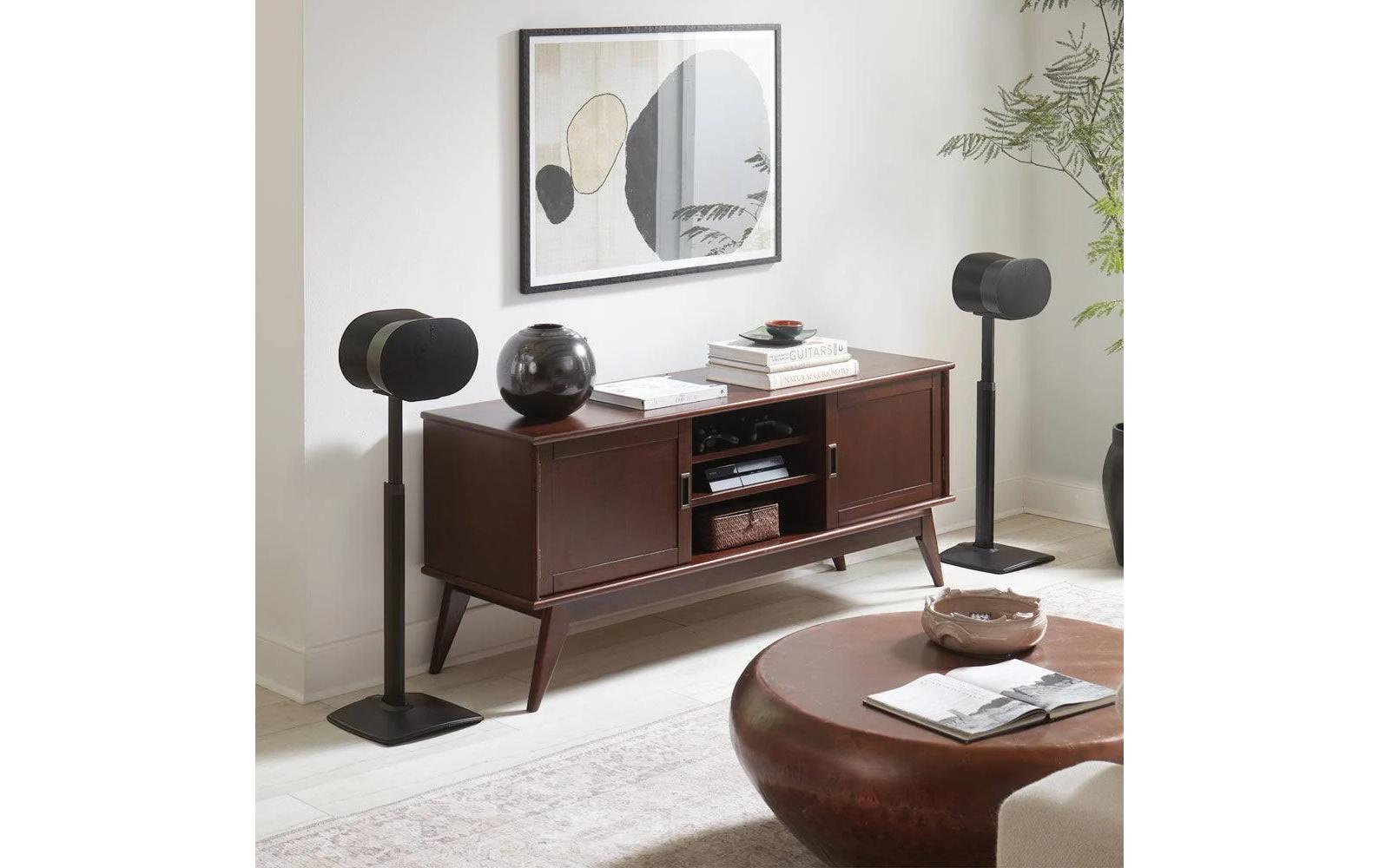1904489_1 - Mediatech Sanus Ständer für Sonos Era 300, Schwarz, verstellbar