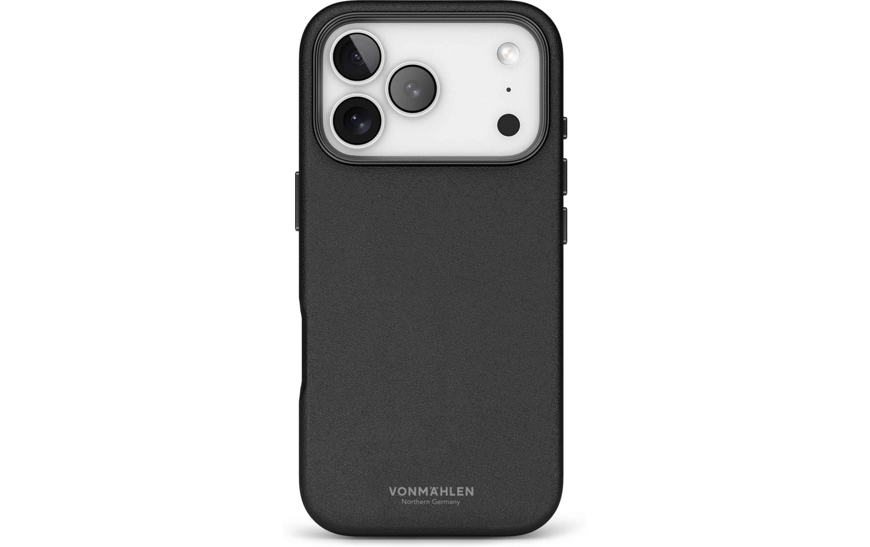 1905193 - Mediatech Vonmählen Like Leather Case Black iPhone 17 Pro