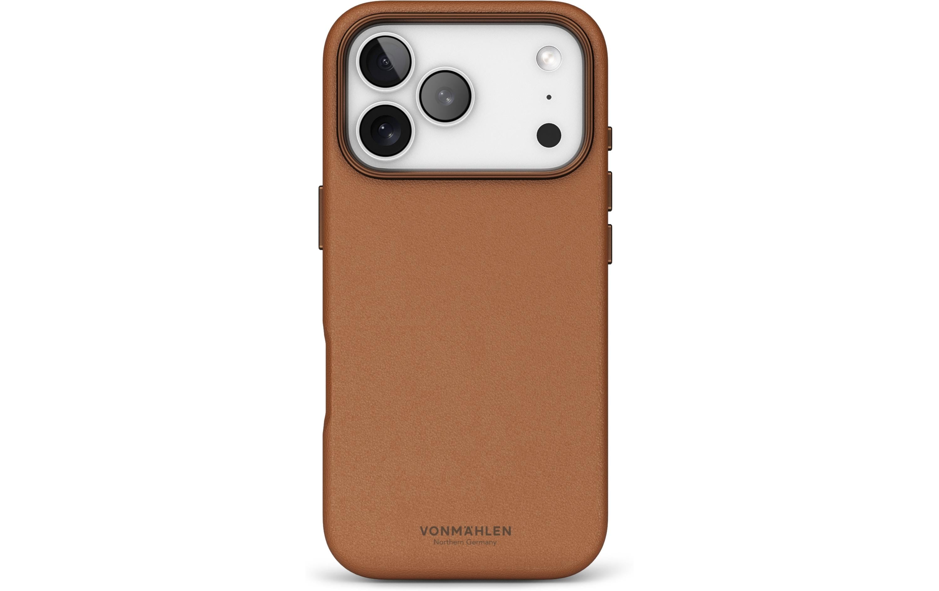 1905197 - Mediatech Vonmählen Like Leather Case Brown iPhone 17 Pro