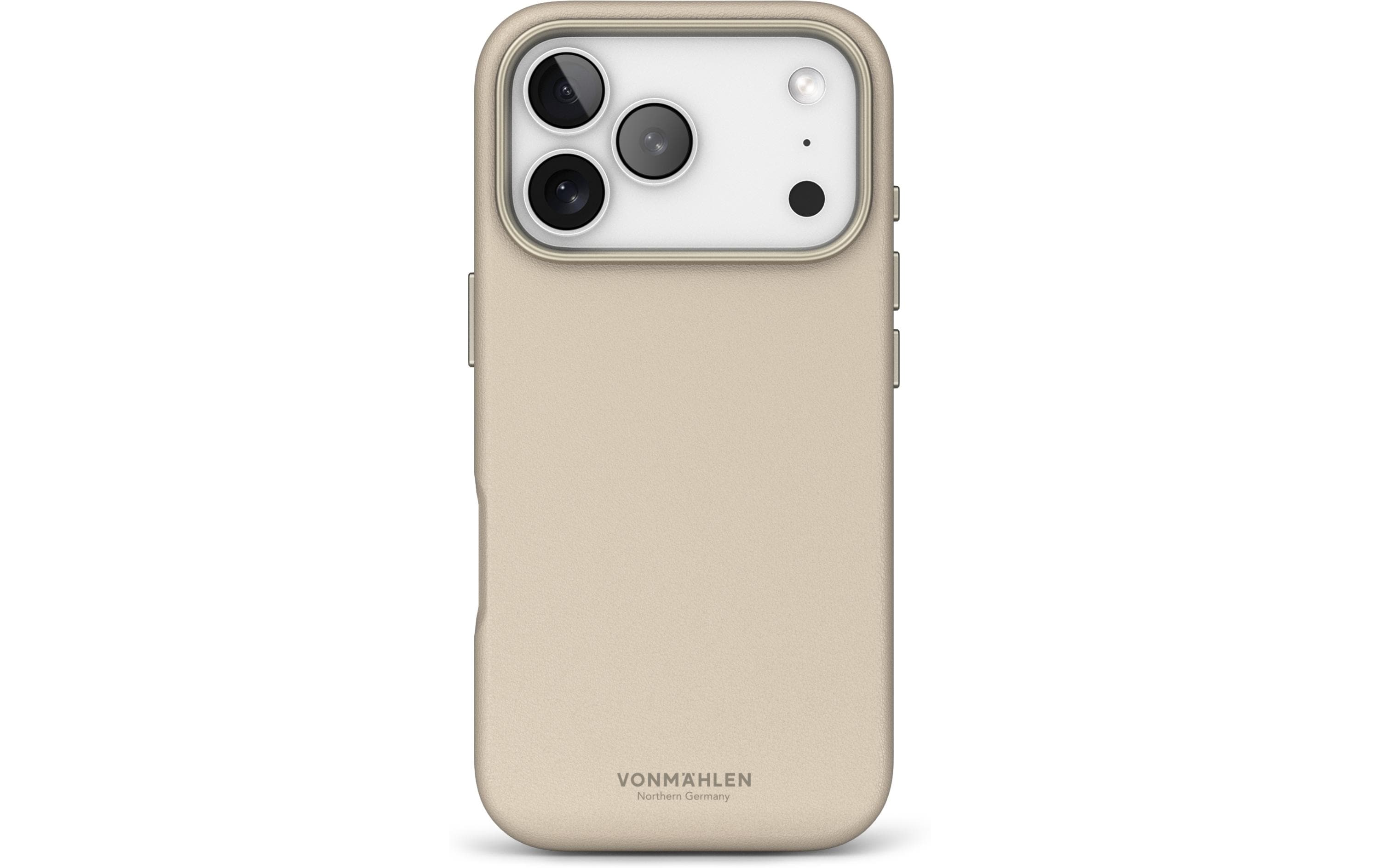 1905201 - Mediatech Vonmählen Like Leather Case Cream iPhone 17 Pro