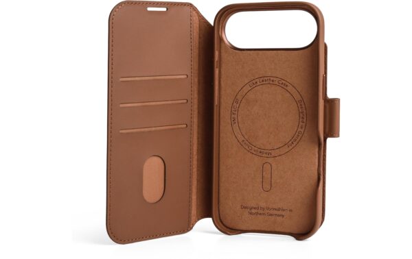 1905208_4 - Mediatech Vonmählen Vegan Leather Folio Brown iPhone Air