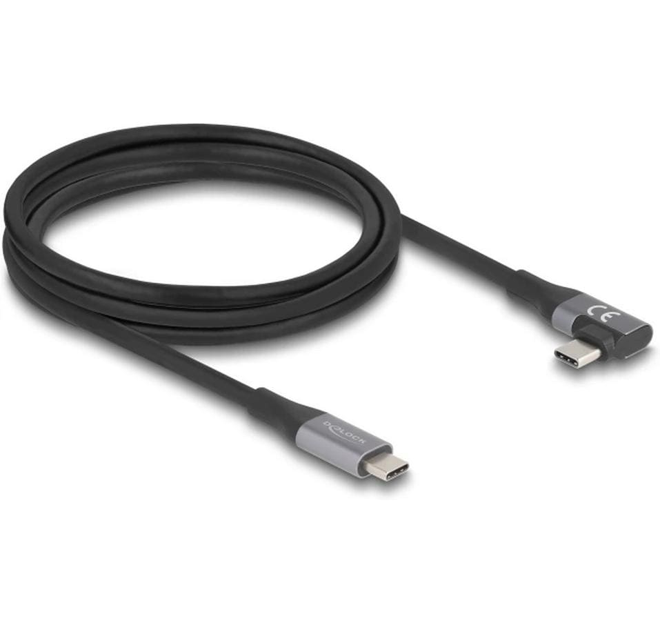 1905281 - Mediatech Delock USB4 20 Gbps, PD3.1, 240W, 2m gewinkelt, max DP2.0, max 8K 60Hz kaufen Schweiz | Mediatech.ch