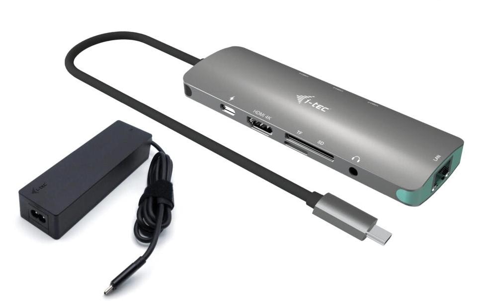 1905348 - Mediatech i-tec USB-C Metal Nano Docking Station 4K HDMI LAN PD 100 W + Charger 100W kaufen Schweiz | Mediatech.ch