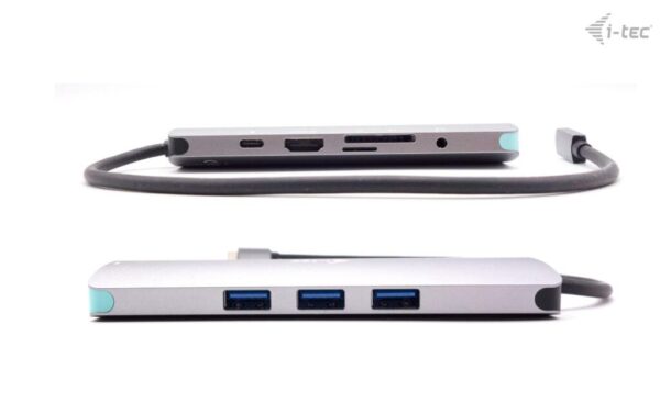 1905348_3 - Mediatech i-tec USB-C Metal Nano Docking Station 4K HDMI LAN PD 100 W + Charger 100W