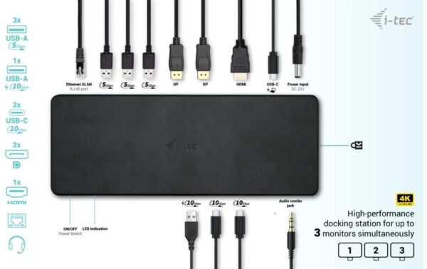 1905402_4 - Mediatech i-tec USB-C Triple 4KDisplay DockingStation Gen2 Pro