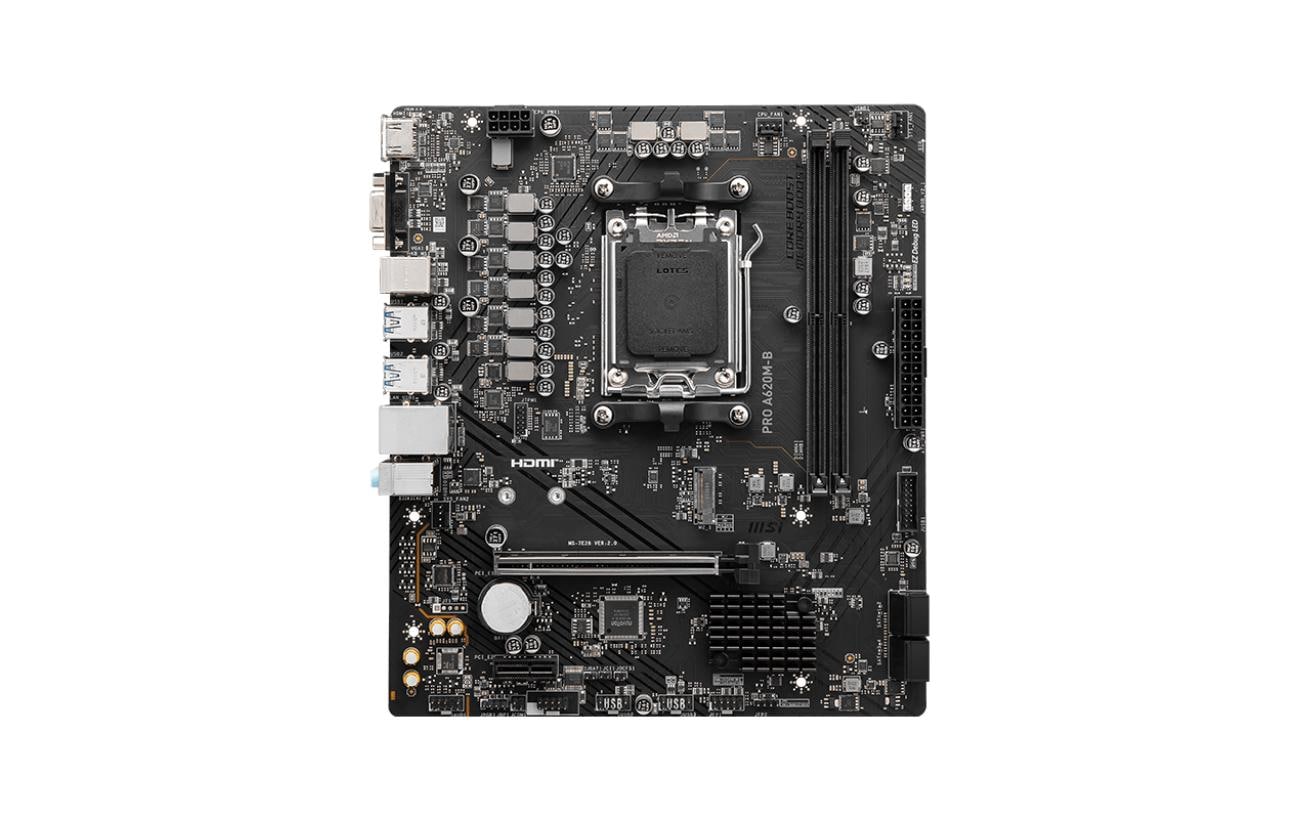 1906267_1 - Mediatech MSI PRO A620M-B, AM5, mATX AMD A620, 2x DDR5, PCIe 4.0, HDMI, VGA
