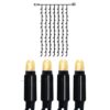 1907805 - Mediatech System 24 Extra, Vorhang, 100x200cm 98 LED warmweiss, Kabel schwarz