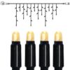 1907812 - Mediatech System 24 Extra, Icicle, 150x70cm 42 LED warmweiss, Kabel schwarz