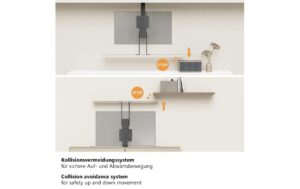 My Wall TV-Lift HP 66-2 37-65, App-Steuerung, Boden & Decke