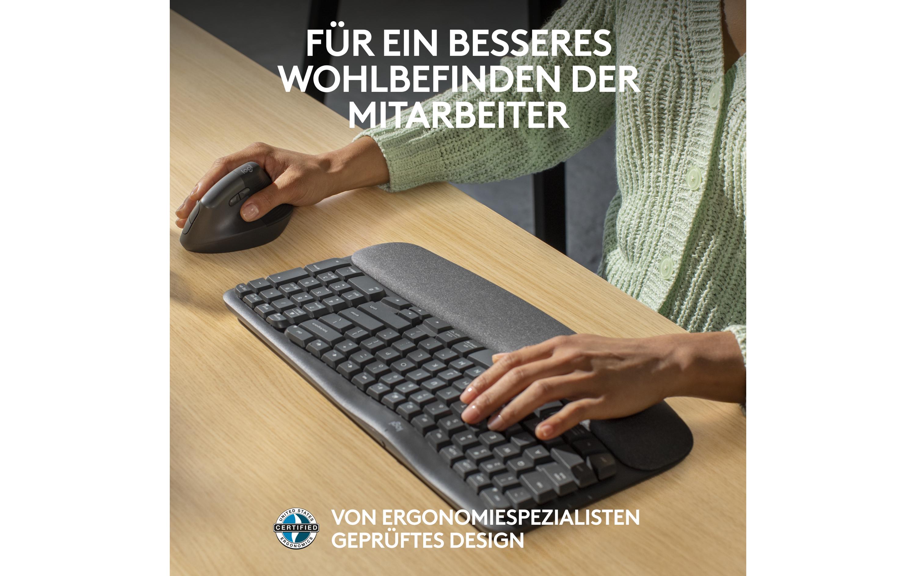 1910021_1 - Mediatech Logitech Wave Keys graphite US-Layout US-Layout