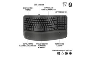 1910021_5 - Mediatech Logitech Wave Keys graphite US-Layout US-Layout