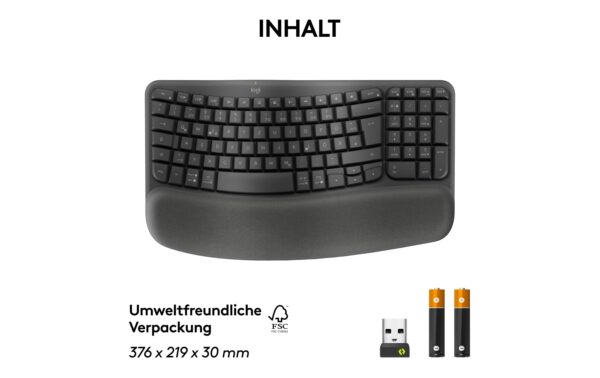 1910021_7 - Mediatech Logitech Wave Keys graphite US-Layout US-Layout