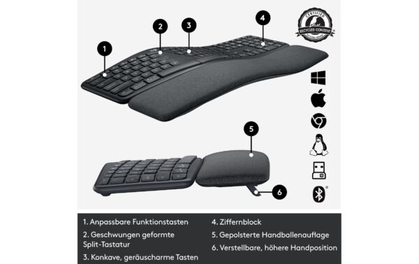 Logitech K860 Ergo US-Layout US-Layout