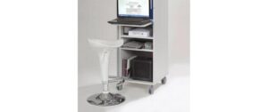 Rocada Hotdesk Basic mit Auszügen, grau