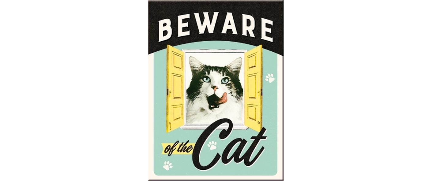 1912190 - Mediatech Nostalgic Art Magnet Beware of the Cat 8x6 cm, 1 Stück kaufen Schweiz | Mediatech.ch