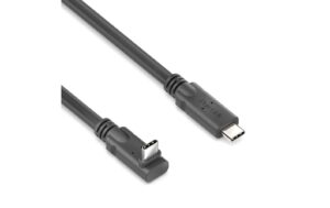 1912553_1 - Mediatech MicroX4 USB3.2 Kabel C-C, 5.0m, 90°, U/D 10Gbps, 100W, USB3.2 Gen2, Passive