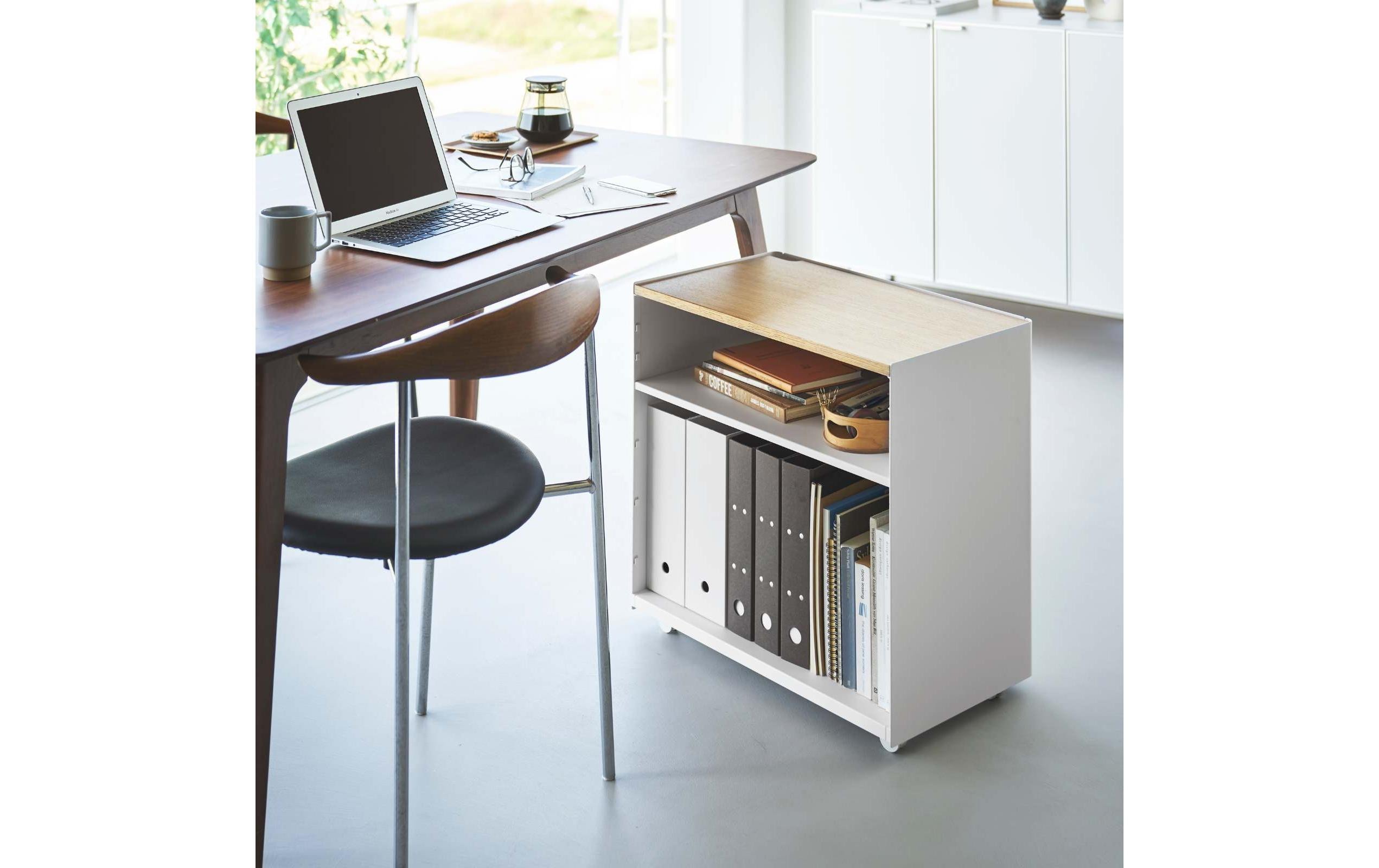 1912767_1 - Mediatech Yamazaki Aufbewahrungswagen TOWER Stahl/MDF, Weiss