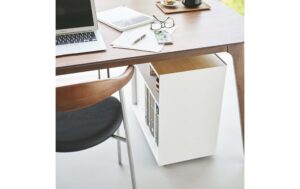 1912767_2 - Mediatech Yamazaki Aufbewahrungswagen TOWER Stahl/MDF, Weiss