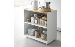 1912767_4 - Mediatech Yamazaki Aufbewahrungswagen TOWER Stahl/MDF, Weiss