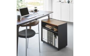 1912768_1 - Mediatech Yamazaki Aufbewahrungswagen TOWER Stahl/MDF, Schwarz
