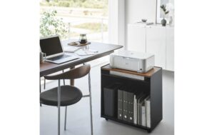 1912768_5 - Mediatech Yamazaki Aufbewahrungswagen TOWER Stahl/MDF, Schwarz