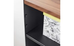 1912768_6 - Mediatech Yamazaki Aufbewahrungswagen TOWER Stahl/MDF, Schwarz