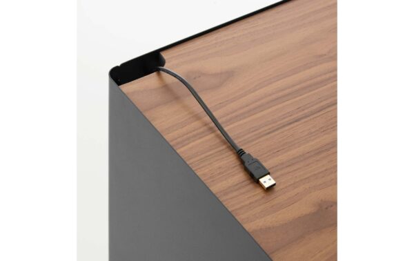 1912768_7 - Mediatech Yamazaki Aufbewahrungswagen TOWER Stahl/MDF, Schwarz